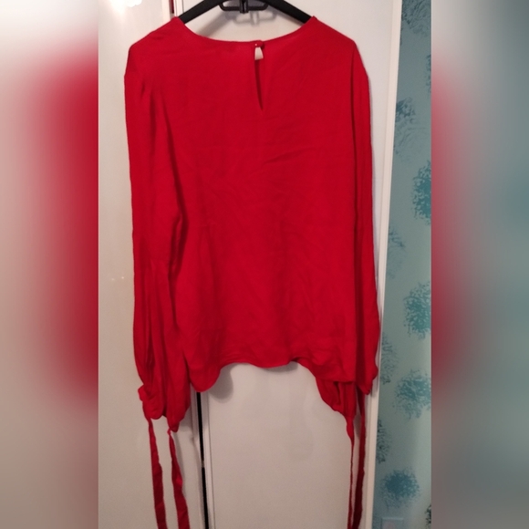 Milly Juliette Dramatic Bishop-Sleeve Silk sz 14 - Picture 3 of 3